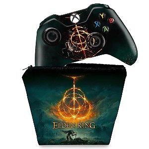 KIT Capa Case e Skin Xbox One Fat Controle - Elden Ring