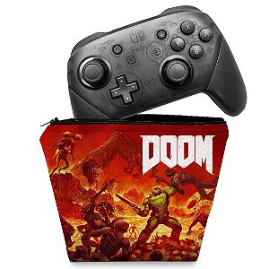 Capa Nintendo Switch Pro Controle Case - Doom