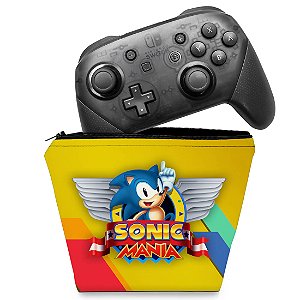 Case Nintendo Switch Bolsa Estojo - Sonic Mania - Pop Arte Skins