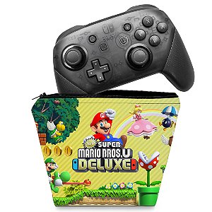 Capa Nintendo Switch Pro Controle Case - New Super Mario Bros. U
