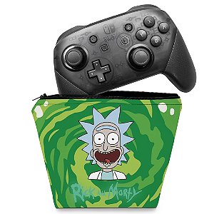 Capa Nintendo Switch Pro Controle Case - Rick And Morty