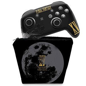 KIT Capa Case e Skin Nintendo Switch Pro Controle - Final Fantasy Xv