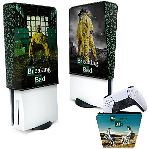 KIT Capa PS5 Fat e Case Controle - Breaking Bad