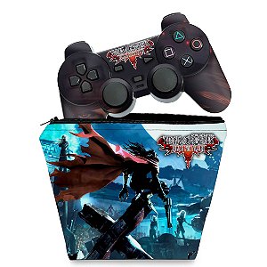 KIT Capa Case e Skin PS2 Controle - Final Fantasy VII