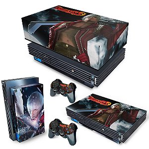 KIT PS2 Fat Skin e Capa Anti Poeira - Devil May Cry 3