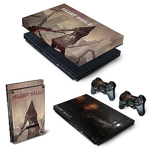 KIT PS2 Slim Skin e Capa Anti Poeira - Silent Hill 2