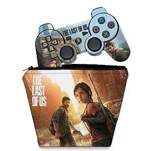 KIT Capa Case e Skin PS3 Controle - Last Of Us