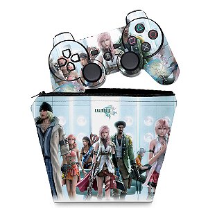 KIT Capa Case e Skin PS3 Controle - Final Fantasy Xiii #2