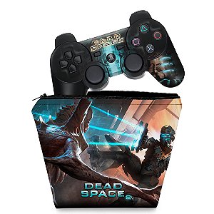 KIT Capa Case e Skin PS3 Controle - Dead Space 2