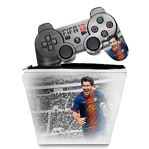KIT Capa Case e Skin PS3 Controle - Fifa 2013 Futebol