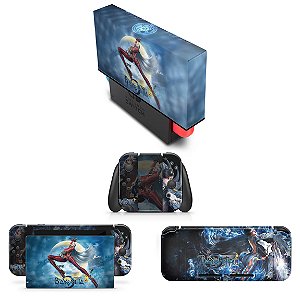 KIT Nintendo Switch Skin e Capa Anti Poeira - Bayonetta 2