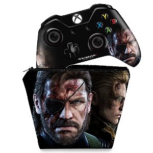 KIT Capa Case e Skin Xbox One Fat Controle - Metal Gear Solid V