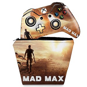 KIT Capa Case e Skin Xbox One Fat Controle - Mad Max