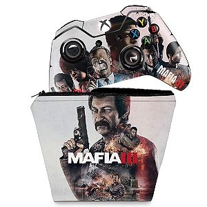 KIT Capa Case e Skin Xbox One Fat Controle - Mafia 3