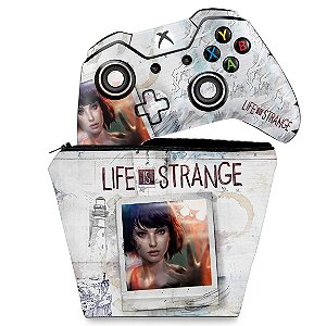 KIT Capa Case e Skin Xbox One Fat Controle - Life is Strange