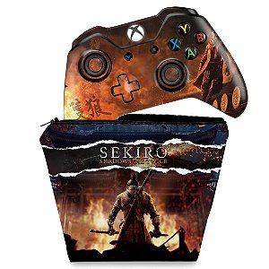 KIT Capa Case e Skin Xbox One Fat Controle - Sekiro