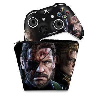 KIT Capa Case e Skin Xbox One Slim X Controle - Metal Gear Solid V