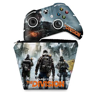 KIT Capa Case e Skin Xbox One Slim X Controle - Tom Clancy's The Division