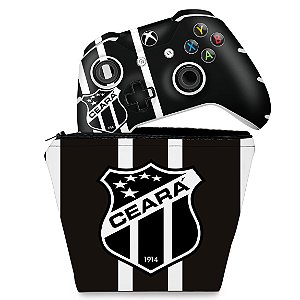 KIT Capa Case e Skin Xbox One Slim X Controle - Ceará Sporting Club