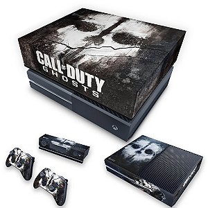 KIT Xbox One Fat Skin e Capa Anti Poeira - Call of Duty Ghosts
