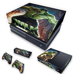 KIT Xbox One Fat Skin e Capa Anti Poeira - Hulk