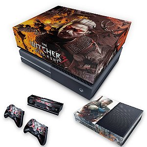 KIT Xbox One Fat Skin e Capa Anti Poeira - The Witcher 3 #B