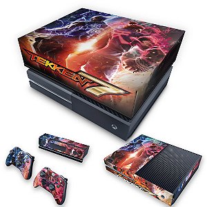 KIT Xbox One Fat Skin e Capa Anti Poeira - Tekken 7