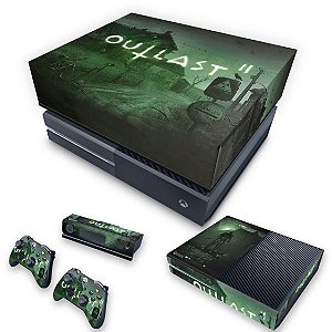 KIT Xbox One Fat Skin e Capa Anti Poeira - Outlast 2