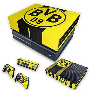 KIT Xbox One Fat Skin e Capa Anti Poeira - Borussia Dortmund BVB 09
