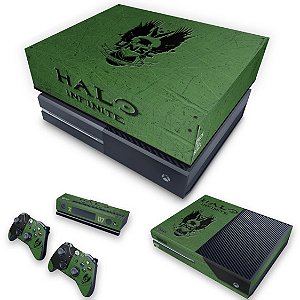 KIT Xbox One Fat Skin e Capa Anti Poeira - Halo Infinite