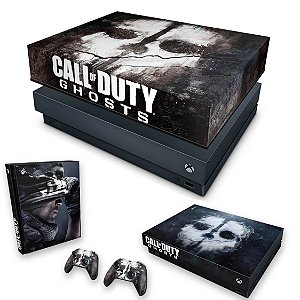 KIT Xbox One X Skin e Capa Anti Poeira - Call of Duty Ghosts