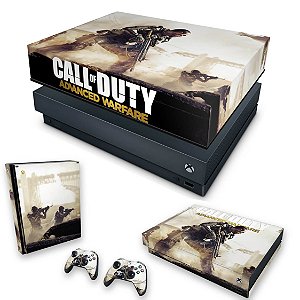 KIT Xbox One X Skin e Capa Anti Poeira - Call of Duty Advanced Warfare