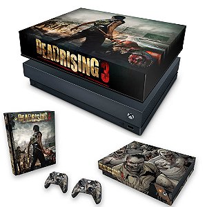 KIT Xbox One X Skin e Capa Anti Poeira - Dead Rising 3