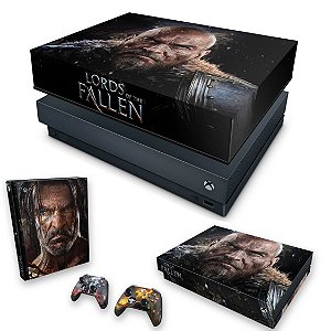 KIT Xbox One X Skin e Capa Anti Poeira - Lords of the Fallen