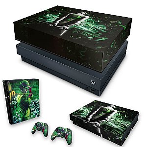 KIT Xbox One X Skin e Capa Anti Poeira - Charada Batman