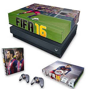 KIT Xbox One X Skin e Capa Anti Poeira - FIFA 16