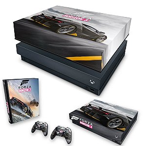 KIT Xbox One X Skin e Capa Anti Poeira - Forza Horizon 3