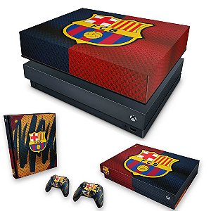 KIT Xbox One X Skin e Capa Anti Poeira - Barcelona