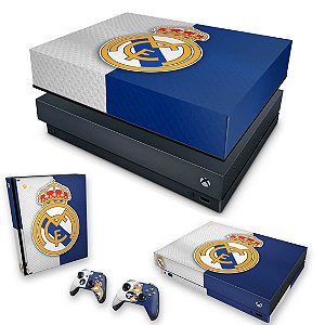 KIT Xbox One X Skin e Capa Anti Poeira - Real Madrid
