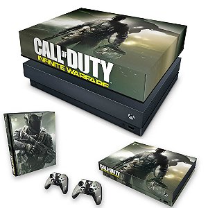 KIT Xbox One X Skin e Capa Anti Poeira - Call of Duty: Infinite Warfare