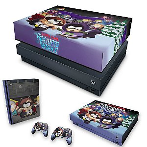 KIT Xbox One X Skin e Capa Anti Poeira - South Park: The Fractured But Whole