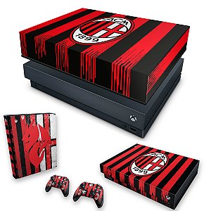 KIT Xbox One X Skin e Capa Anti Poeira - AC Milan