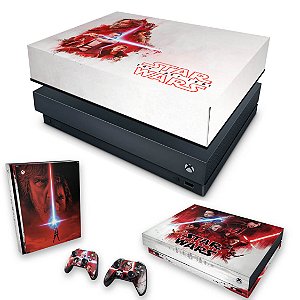 KIT Xbox One X Skin e Capa Anti Poeira - Star Wars The Last Jedi