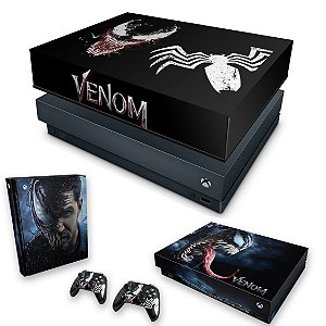 KIT Xbox One X Skin e Capa Anti Poeira - Venom