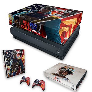 KIT Xbox One X Skin e Capa Anti Poeira - Call Of Duty Cold War