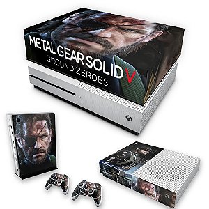 KIT Xbox One S Slim Skin e Capa Anti Poeira - Metal Gear Solid V