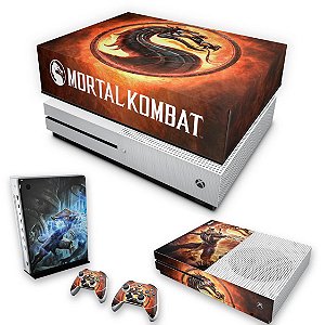 KIT Xbox One S Slim Skin e Capa Anti Poeira - Mortal Kombat