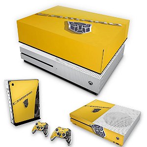 KIT Xbox One S Slim Skin e Capa Anti Poeira - Camaro - Transformers