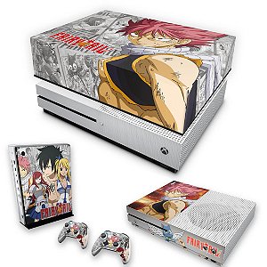 KIT Xbox One S Slim Skin e Capa Anti Poeira - Fairy Tail