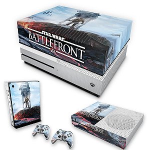 KIT Xbox One S Slim Skin e Capa Anti Poeira - Star Wars - Battlefront